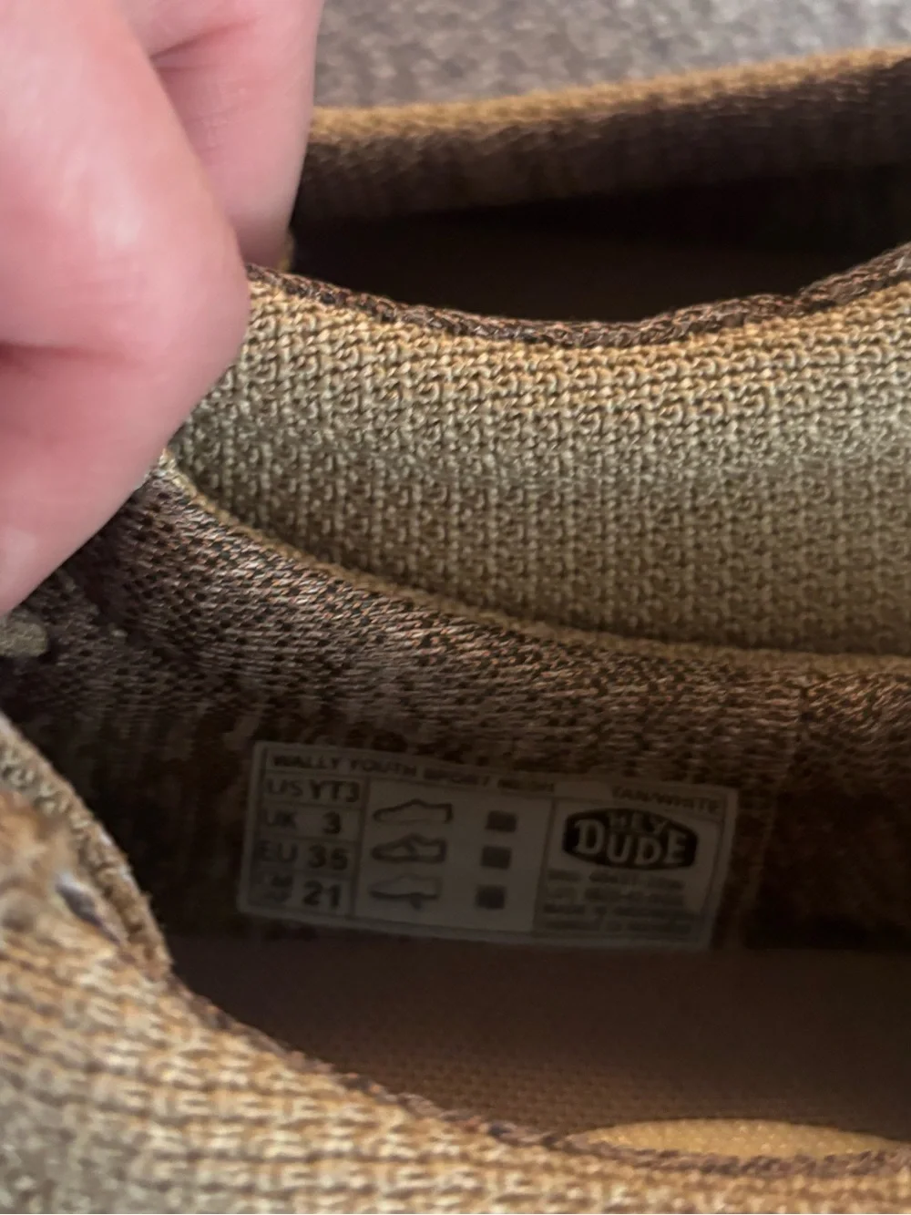 Hey Dude Kids Moccasins in Tan Suede
